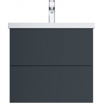 База под раковину, подвесная, 75 см, 2 ящика, графит матовый AM.PM GEM