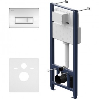 Инсталляция для подвесного унитаза с пневматической клавишей Pro M AM.PM
