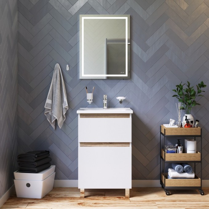 Комплект для ванной комнаты, зона красоты 55 см AM.PM X-JOY BK85GK