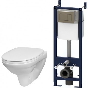 Комплект: инсталляция с подвесным унитазом, с сиденьем микролифт и клавишей AM.PM SENSE