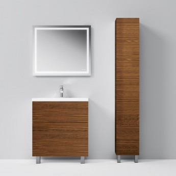 Шкаф-пенал напольный 30 см, правый, орех AM.PM GEM