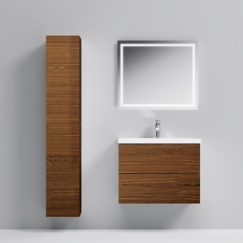 Шкаф-пенал подвесной 30 см, левый, орех AM.PM Gem