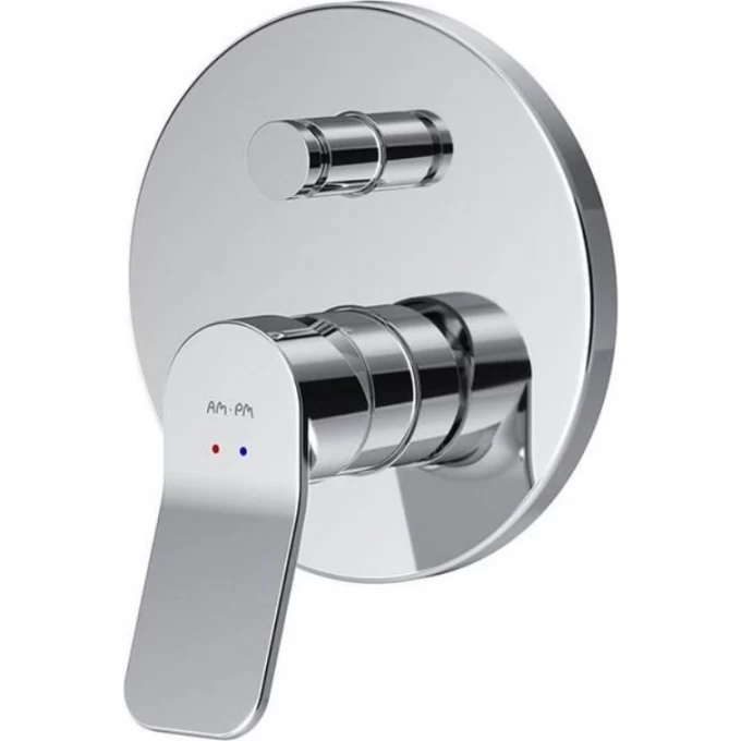 Смеситель для ванны/душа AM.PM X-JOY TouchReel монтируемый в стену, хром, шт. F85A45700 Смеситель для ванны/душа AM.PM X-JOY TouchReel монтируемый в стену, хром, шт. F85A45700