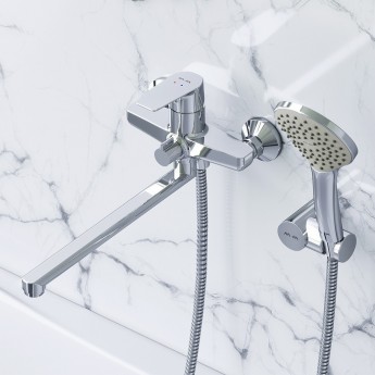 Смеситель для ванны и душа с душевым набором, излив 320 мм, AM.PM Смеситель для ванны и душа с душевым набором, излив 320 мм, AM.PM