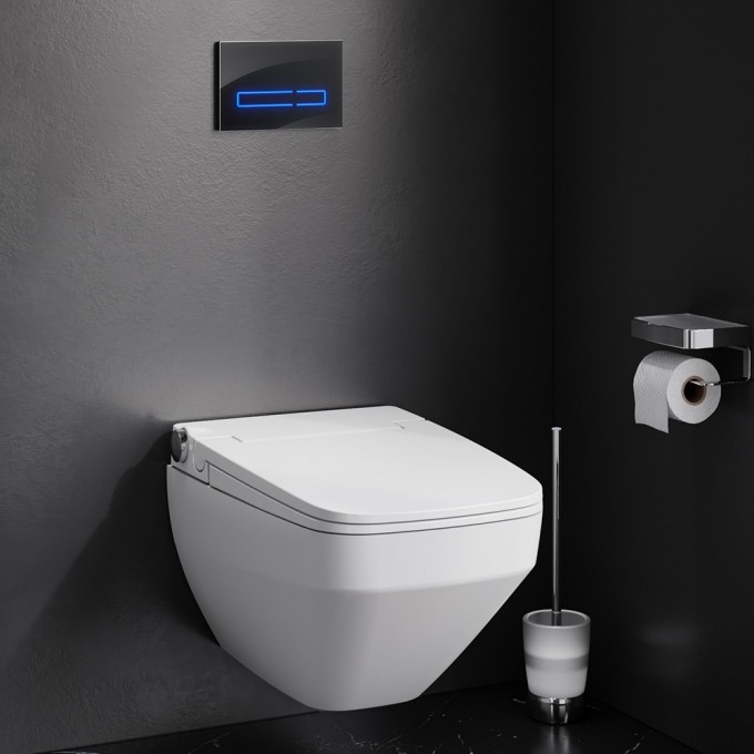 Унитаз подвесной безободковый, с электронной крышкой-биде AM.PM INSPIRE 2.0 CCC50A1700SC Унитаз подвесной безободковый, с электронной крышкой-биде AM.PM INSPIRE 2.0 CCC50A1700SC